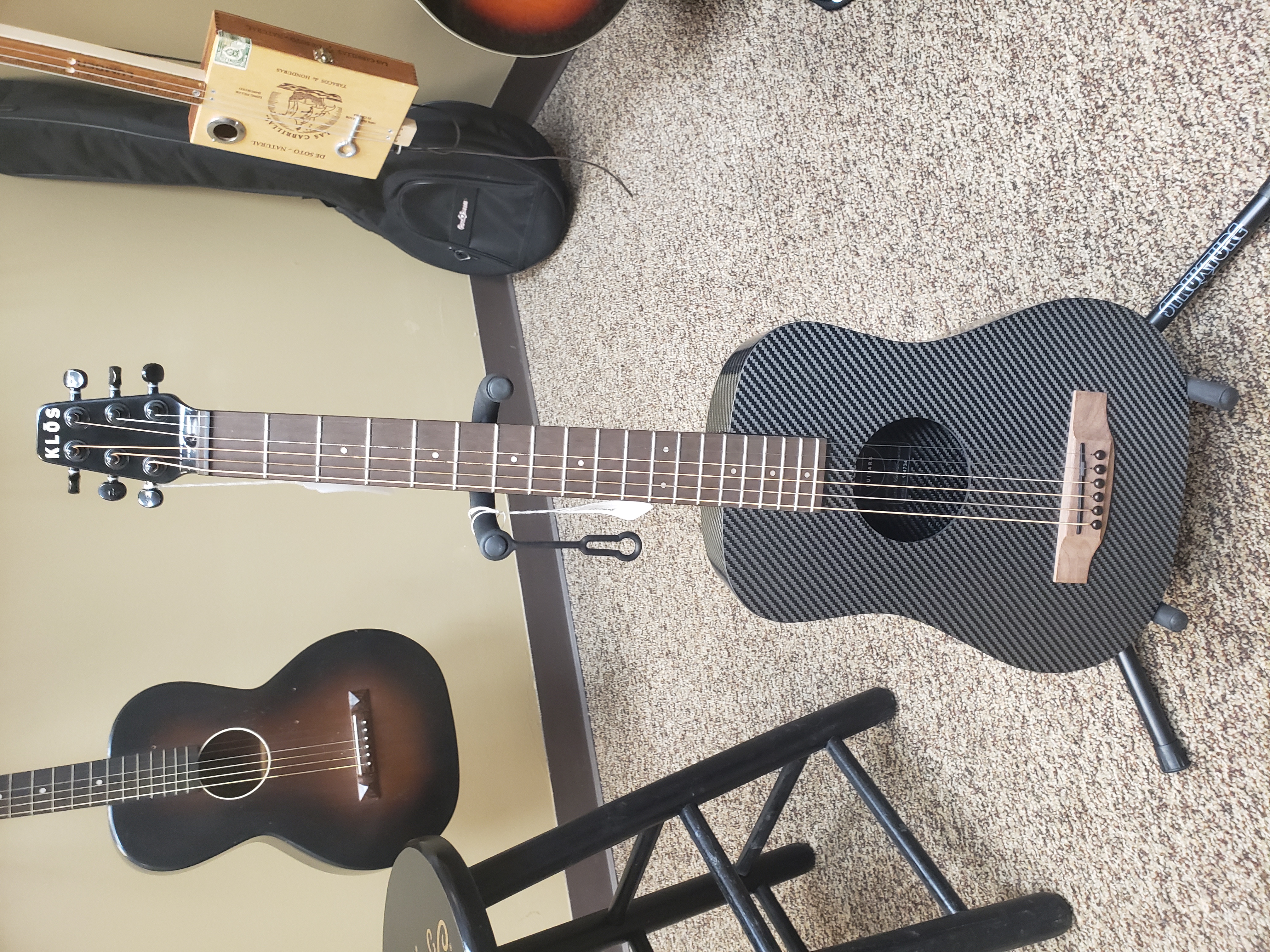 Yooptone Klos Carbonfiber Deluxe Travel Acoustic Electric Guitar