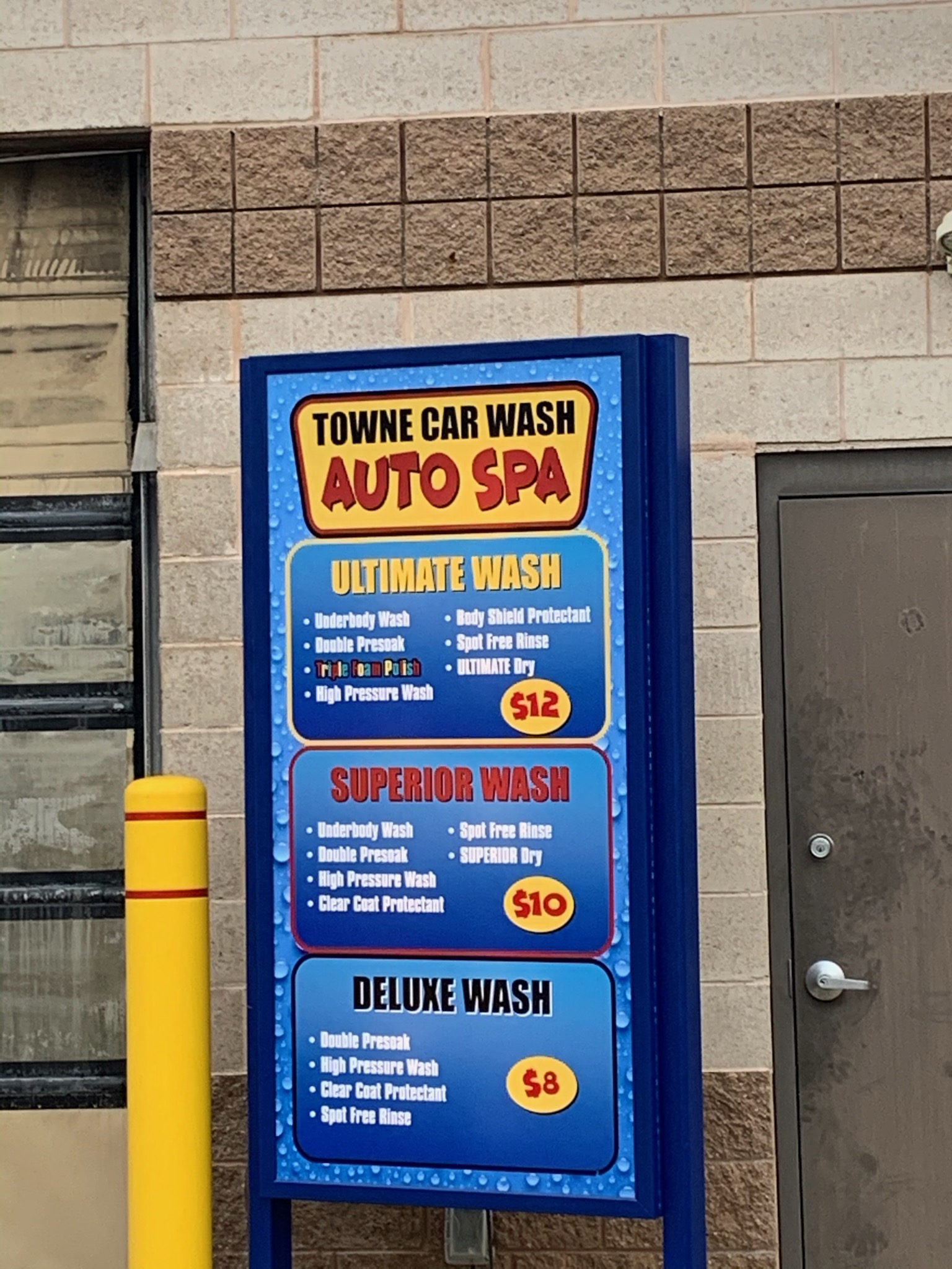 Towne Car Wash Auto Spa 12.00 Ultimate Wash